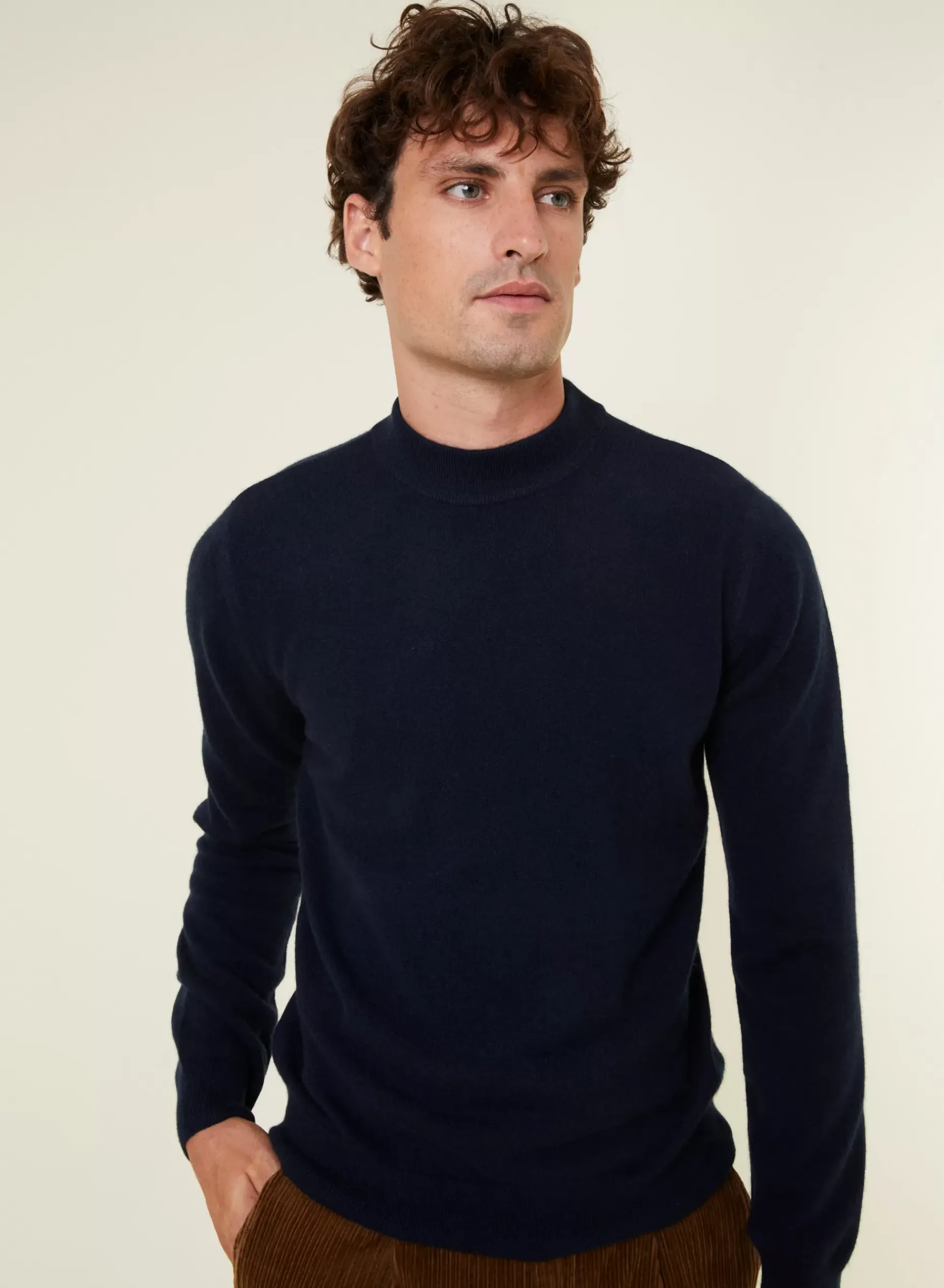 Maison Montagut Pulls>Pull Col Montant En Cachemire - Esteban