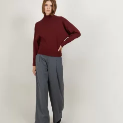 Maison Montagut Pulls>Pull Col Montant En Coton Cachemire - Fanny