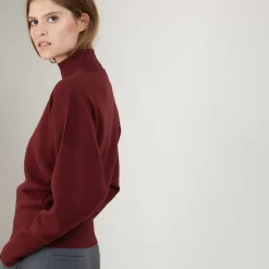 Maison Montagut Pulls>Pull Col Montant En Coton Cachemire - Fanny