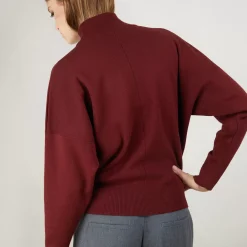 Maison Montagut Pulls>Pull Col Montant En Coton Cachemire - Fanny