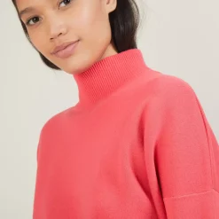 Maison Montagut Pulls>Pull Col Montant En Coton Cachemire - Fanny