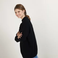 Maison Montagut Pulls>Pull Col Montant Oversize En Cachemire Melange - Glace