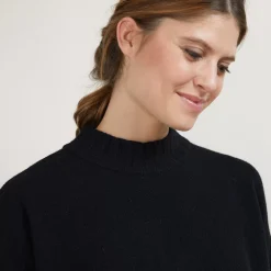Maison Montagut Pulls>Pull Col Montant Oversize En Cachemire Melange - Glace