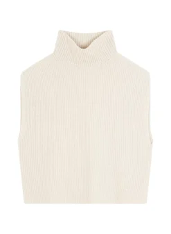 Maison Montagut Pulls>Pull Col Montant Sans Manches En Cachemire Melange - Dalya