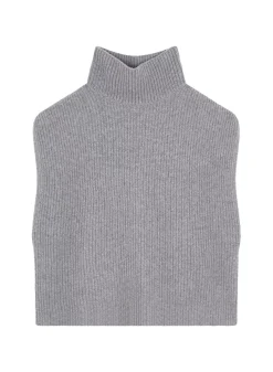 Maison Montagut Pulls>Pull Col Montant Sans Manches En Cachemire Melange - Dalya