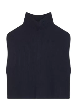 Maison Montagut Pulls>Pull Col Montant Sans Manches En Cachemire Melange - Dalya