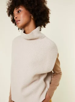 Maison Montagut Pulls>Pull Col Montant Sans Manches En Cachemire Melange - Dalya