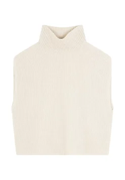 Maison Montagut Pulls>Pull Col Montant Sans Manches En Cachemire Melange - Dalya