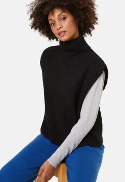 Maison Montagut Pulls>Pull Col Montant Sans Manches En Cachemire Melange - Dalya