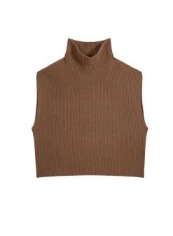 Maison Montagut Pulls>Pull Col Montant Sans Manches En Cachemire Melange - Dalya