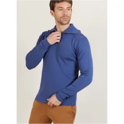 Maison Montagut Pulls>Pull Col Montant Zippe En Laine Merinos - Mae