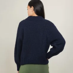 Maison Montagut Pulls>Pull Col Montant Zippe En Mohair - Gilda