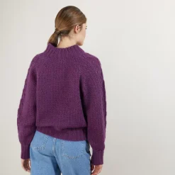 Maison Montagut Pulls>Pull Col Montant Zippe En Mohair - Gilda