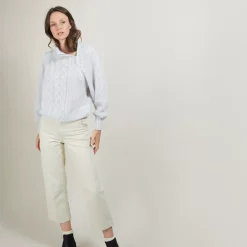Maison Montagut Pulls>Pull Col Montant Zippe En Mohair - Gilda