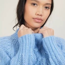 Maison Montagut Pulls>Pull Col Montant Zippe En Mohair - Gilda