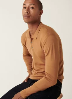 Maison Montagut Pulls>Pull Col Polo Avec Logo En Laine Merinos - Eni