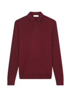 Maison Montagut Pulls>Pull Col Polo Avec Logo En Laine Merinos - Eni