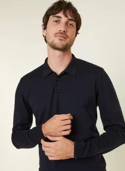 Maison Montagut Pulls>Pull Col Polo Avec Logo En Laine Merinos - Eni