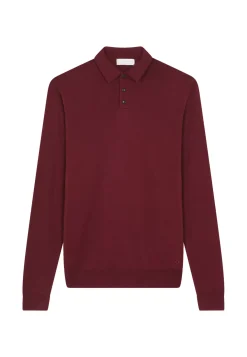 Maison Montagut Pulls>Pull Col Polo Avec Logo En Laine Merinos - Eni