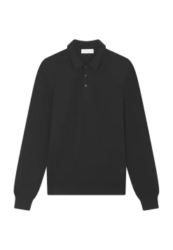 Maison Montagut Pulls>Pull Col Polo Avec Logo En Laine Merinos - Eni