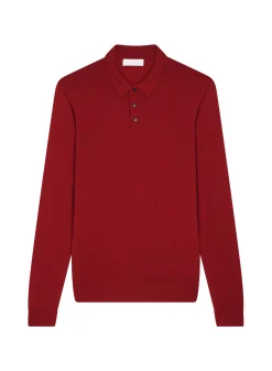 Maison Montagut Pulls>Pull Col Polo Avec Logo En Laine Merinos - Eni