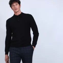 Maison Montagut Pulls>Pull Col Polo En Cachemire - Billy