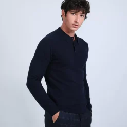 Maison Montagut Pulls>Pull Col Polo En Cachemire - Billy
