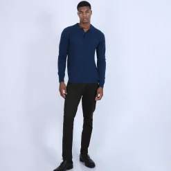 Maison Montagut Pulls>Pull Col Polo En Cachemire - Billy