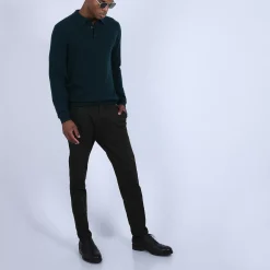 Maison Montagut Pulls>Pull Col Polo En Cachemire - Billy
