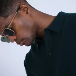 Maison Montagut Pulls>Pull Col Polo En Cachemire - Billy