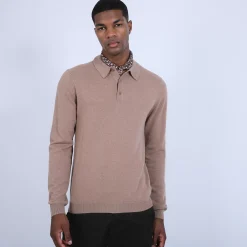 Maison Montagut Pulls>Pull Col Polo En Cachemire - Billy