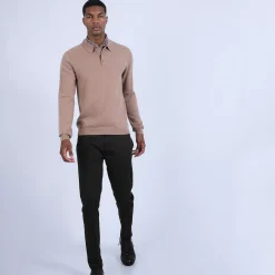 Maison Montagut Pulls>Pull Col Polo En Cachemire - Billy
