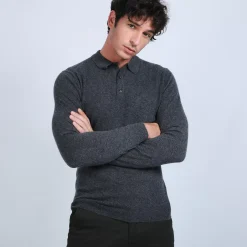 Maison Montagut Pulls>Pull Col Polo En Cachemire - Billy