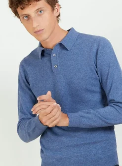 Maison Montagut Polos>Pull Col Polo En Cachemire - Billy