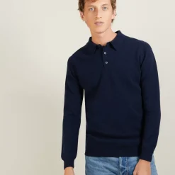 Maison Montagut Polos>Pull Col Polo En Cachemire - Billy
