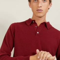 Maison Montagut Polos>Pull Col Polo En Cachemire - Billy