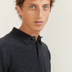 Maison Montagut Polos>Pull Col Polo En Cachemire - Billy