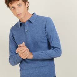 Maison Montagut Polos>Pull Col Polo En Cachemire - Billy
