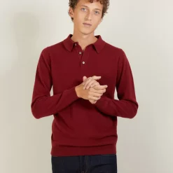 Maison Montagut Polos>Pull Col Polo En Cachemire - Billy