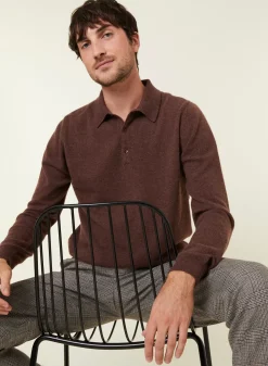 Maison Montagut Pulls>Pull Col Polo En Cachemire - Emerson