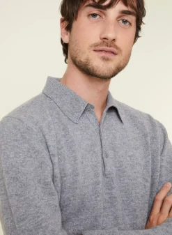 Maison Montagut Pulls>Pull Col Polo En Cachemire - Emerson