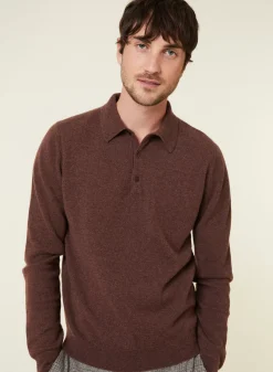 Maison Montagut Pulls>Pull Col Polo En Cachemire - Emerson