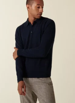 Maison Montagut Pulls>Pull Col Polo En Cachemire - Emerson