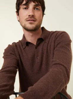 Maison Montagut Pulls>Pull Col Polo En Cachemire - Emerson