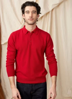 Maison Montagut Pulls>Pull Col Polo En Cachemire - Emerson