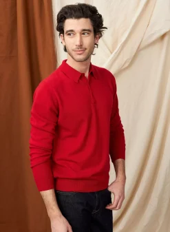 Maison Montagut Pulls>Pull Col Polo En Cachemire - Emerson