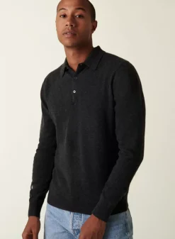 Maison Montagut Pulls>Pull Col Polo En Cachemire - Emerson