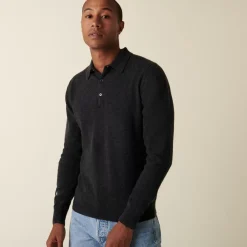 Maison Montagut Pulls>Pull Col Polo En Cachemire - Emerson