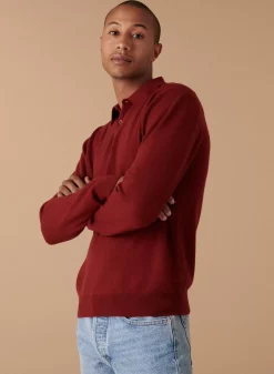 Maison Montagut Pulls>Pull Col Polo En Cachemire - Emerson