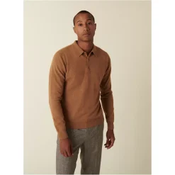 Maison Montagut Pulls>Pull Col Polo En Cachemire - Emerson